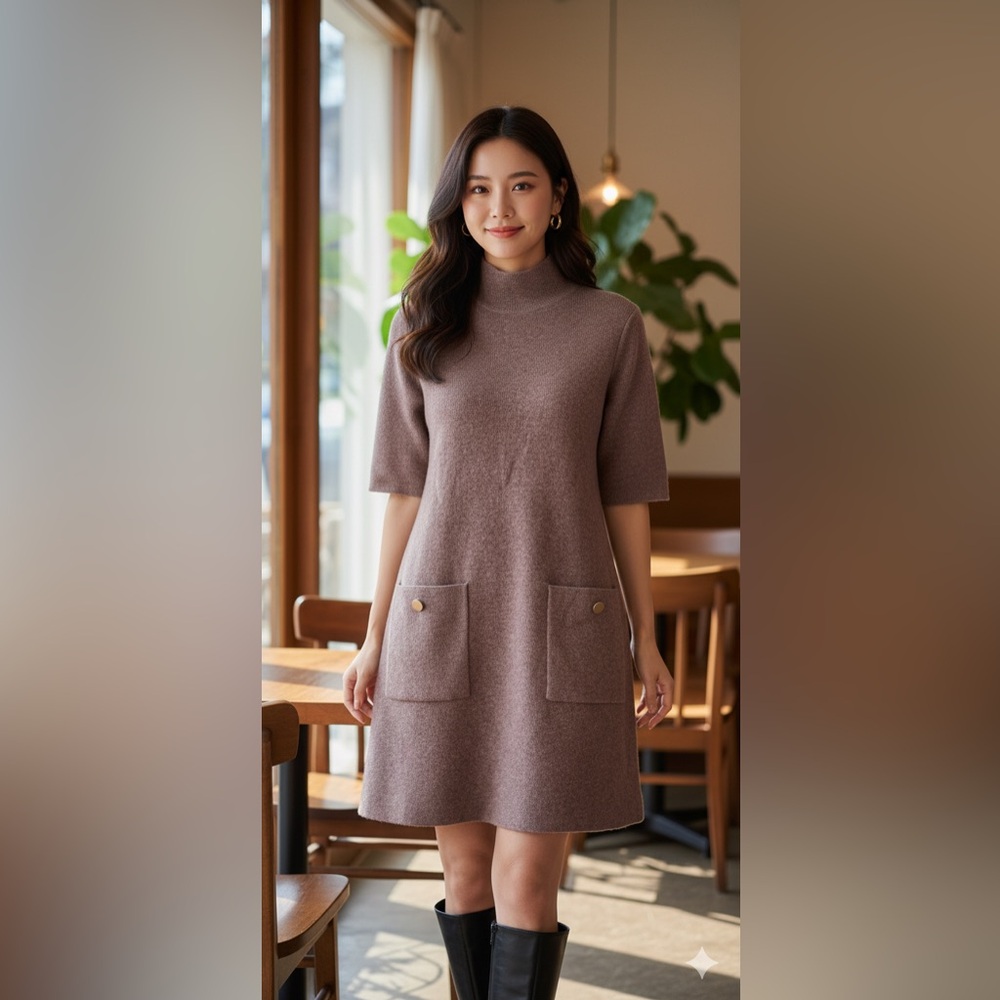 Zara Brown Knit Sweater